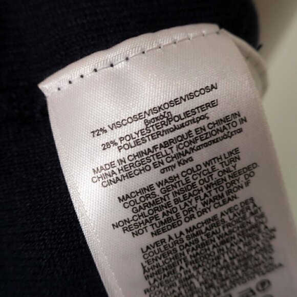 Brooks Brothers Diamond-Cable Knit Skirt Navy Blue Career A-Line Women's Small - Picture 6 of 6